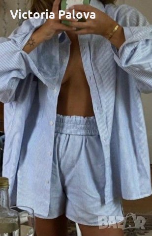 Много тънка голяма риза ETERNA, снимка 9 - Ризи - 31636957