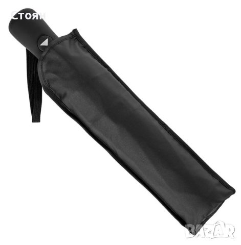 Чадър за дъжд Автоматичен черен 31см, снимка 4 - Други - 42877783