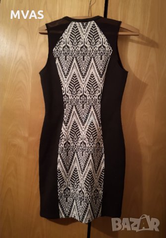 Нова вталяваща H&M рокля S-M лятна черно бяло , снимка 4 - Рокли - 31893659