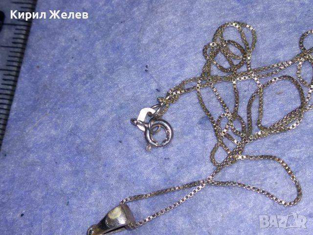 ФЛОРАЛЕН СКЪПОЦЕНЕН СРЕБЪРЕН МЕДАЛЬОН с БЯЛА ПОЗЛАТА иПОСРЕБРЕНА ВЕРИЖКА от БЛАГОРОДНА СТОМАНА 27626, снимка 14 - Колиета, медальони, синджири - 40532581