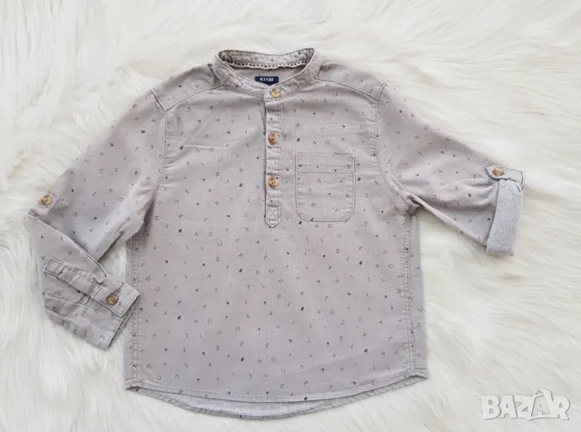 Детска риза 5 години памук и лен, снимка 7 - Детски ризи - 50192173