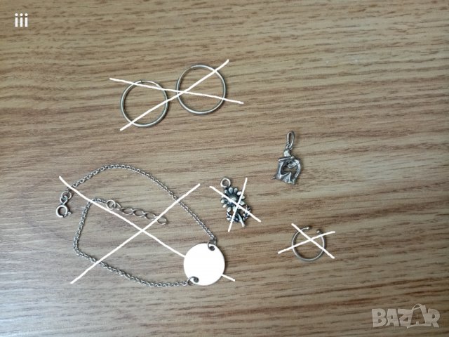 Сребърни бижута - висулка Водолей