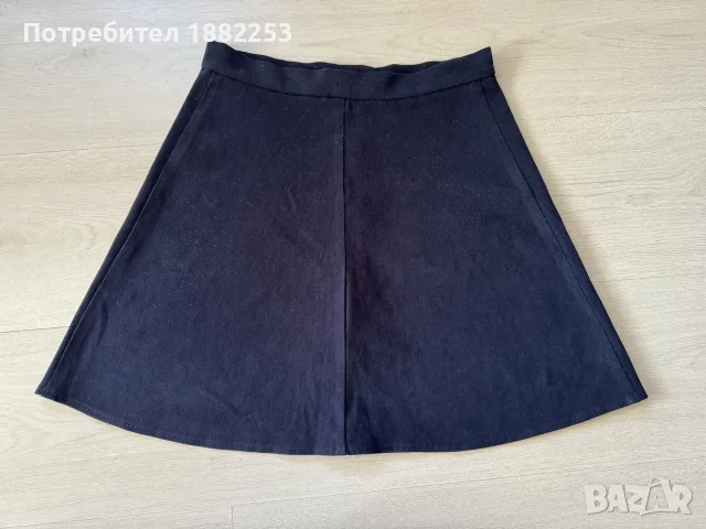 Велурена пола (ХS размер), снимка 2 - Поли - 56357277