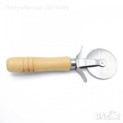 Класически нож за рязане на пица с дървена дръжка, снимка 5 - Прибори за хранене, готвене и сервиране - 35356849