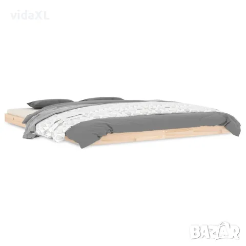 vidaXL Рамка за легло, бор масив, 160х200 см