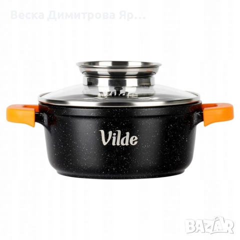 Универсална гранитна касерола с незалепващо, със стъклен капак и дозатор за течности, снимка 11 - Съдове за готвене - 52712285