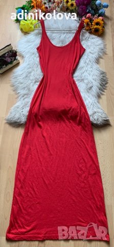 Червена дълга рокля Веро Мода, снимка 1