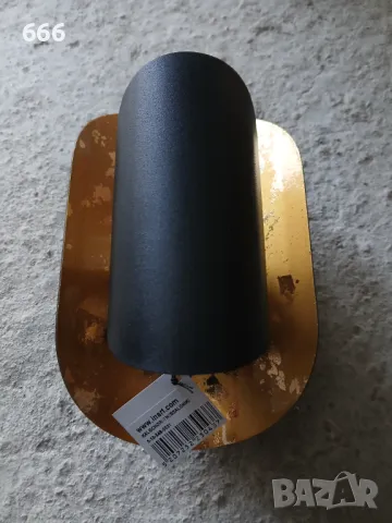 МЕТАЛЕН АПЛИК ЧЕРНО И ЗЛАТНО, снимка 5 - Лампи за стена - 49351324