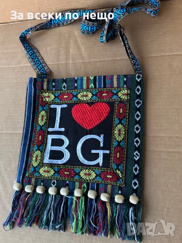 Сувенирна чанта от плат с традиционни български мотиви, снимка 3 - Чанти - 52242755
