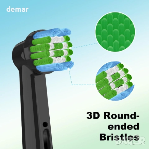 Резервни глави за електрическа четка за зъби, съвместими с Oral B Braun, 16 броя, снимка 5 - Други - 53900540