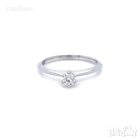 Златен дамски пръстен с диамант 0,23Ct. чистота:VS размер:54 модел:42881-6, снимка 2 - Пръстени - 55831345