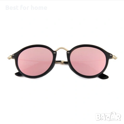 Модни дамски слънчеви очила с медни рамки и UV400 защита – Стилни огледални стъкла, снимка 2 - Други - 53221242