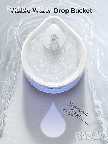Нов FEELNEEDY Воден Фонтан за Котки 2.3L с LED и Активен Въглен, снимка 4 - За котки - 42827615