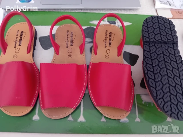 Детски Майоркини 2 чифта естествена кожа НОВИ, снимка 2 - Стоки за близнаци - 51154142