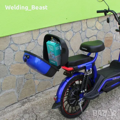 Електрическо колело-мотопед MaxMotors EBZ 20 1200W/60V/20Ah - BLUE, снимка 6 - Мотоциклети и мототехника - 50016842