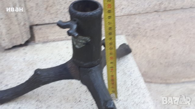 Стара метална стойка за елха от Царско време , снимка 5 - Други ценни предмети - 38557663