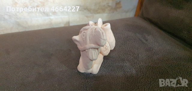 Ръчно изработена керамична фигурка на камила, снимка 3 - Фигурки - 53297004