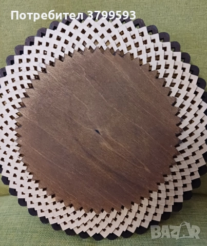 2 декоративни дървени чинии, снимка 5 - Декорация за дома - 51854023