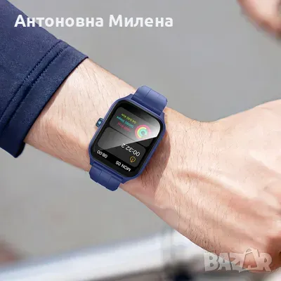  Смарт часовник HOCO с обаждания – в син и черен цвят, снимка 2 - Смарт часовници - 49431039