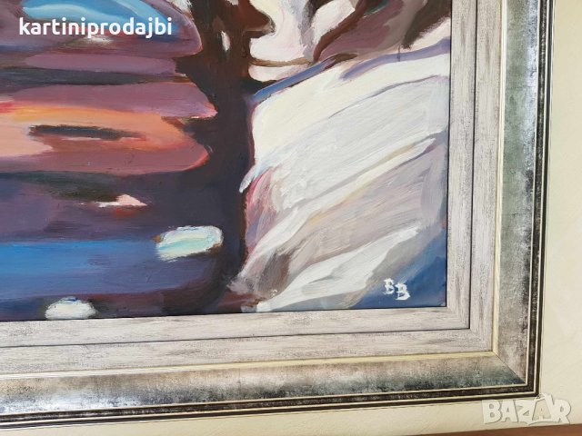 Маслена картина " Снежно ", снимка 9 - Картини - 42224733