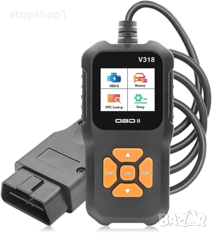 V318 OBD2 автомобилен скенер, поддръжка на 10 езика и 9 протокола, OBDII автомобилен диагностичен ин