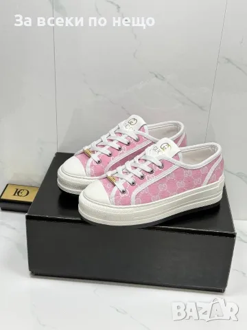 Gucci Дамски Розови Маратонки👟Дамски Спортни Обувки Гучи👟Кецове Код E104