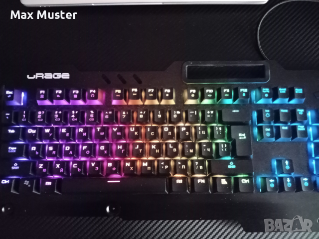 Механична клавиатура uRage Exodus 800, Outemu Blue, снимка 3 - Клавиатури и мишки - 44620786