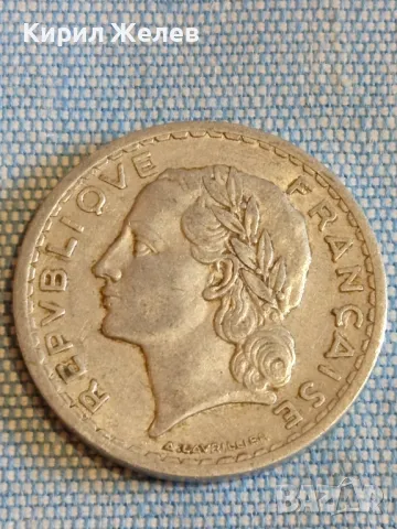 Две монети 50 франка 1946г. Франция - 5 лей 1978г. Румъния за КОЛЕКЦИЯ 32110, снимка 4 - Нумизматика и бонистика - 48514687