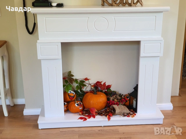 Декоративна камина, облицовка за електрическа камина MDF, снимка 4 - Декорация за дома - 53949287