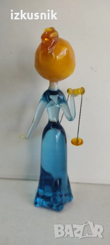 Стъклена фигурка Зодия Везни от Jaroslav Brychta, снимка 2 - Колекции - 52955463