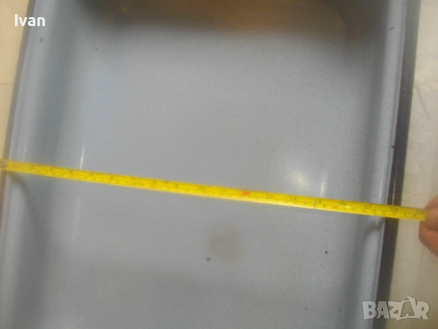 НОВА БЪЛГАРСКА голяма ТАВА ЗА АГНЕ от старото качество на Соц НРБ ЕМАЙЛИРАНА 67см/47см/13см, снимка 11 - Съдове за готвене - 54072378