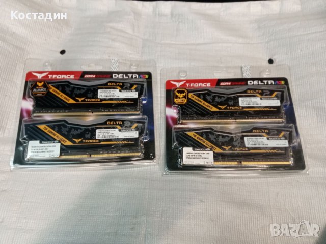 T-Force Delta RGB TUF 32GB(4x8GB) 3200 MHz-в гаранция, снимка 1 - RAM памет - 44183425