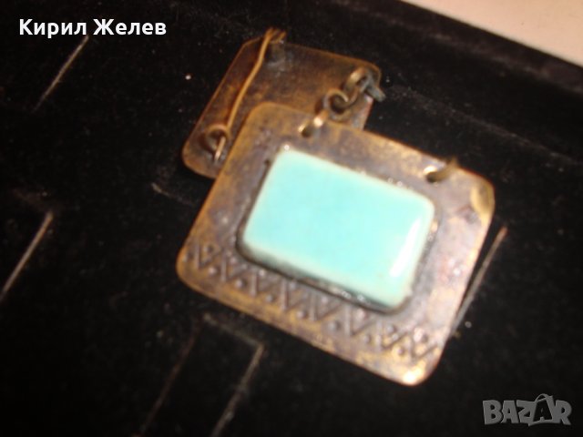 СТАРИННА БРОНЗОВА БРОШКА с ЦВЕТЕН ЕМАЙЛ - ПЛОЧКА 72761, снимка 8 - Антикварни и старинни предмети - 30652650