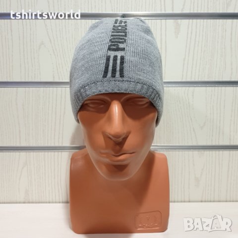 Нова зимна сива шапка POLICE, снимка 8 - Шапки - 30728991