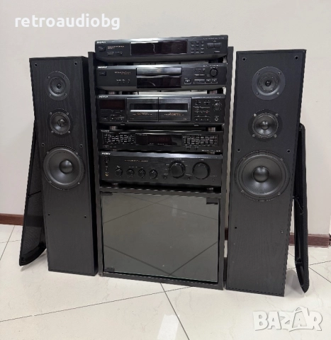 🔊Ретро аудио сет SONY + аудио шкаф + тонколони Jamo Studio 160🔊, снимка 1