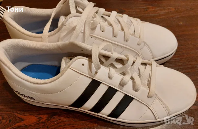 ADIDAS Оригинал Нови Кожени Мъжки Маратонки 44, снимка 2 - Маратонки - 56121748