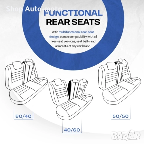 К-т Луксозна Тапицерия Automat-OTOM, Текстил с еко кожа, LINE Design, Черна с черен шев, снимка 10 - Аксесоари и консумативи - 52794307