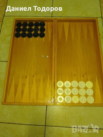 Стар Дървен Шах - Табла. Размери - 48 х 48см. , снимка 6 - Шах и табла - 54313759