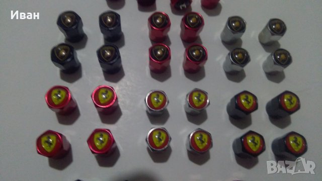 Качественни капачки за вентили винтили с емблеми Ауди Audi TT A3 A4 A6 Q3 Q7 Ferrari Lamborgini, снимка 4 - Аксесоари и консумативи - 29813812