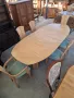 К-т Масивна Трапезна Разтегателна Маса+6 Масивни Стола-внос от Германия !, снимка 4