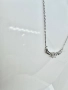 Сребърно колие с мойсанит (Диамант) 0.5 карата, снимка 4
