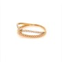 Златен дамски пръстен 1,44гр. размер:57 14кр. проба:585 модел:16598-3, снимка 2