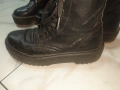 Боти с висока равна подметка от естествена кожа 38ном, снимка 3