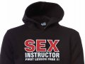 Нов мъжки забавен суичър с трансферен печат Секс инструктор, снимка 6