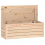 vidaXL Кутия за съхранение, 89x36,5x33 см, борово дърво масив, снимка 1