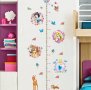 Детски стенен стикер Принцесите на Дисни със скала за измерване ръста на детето  