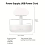 Rain Cloud 200ml,USB роматерапевтичен дифузер 7 цвята, релаксиращи звуци от дъжд, снимка 8