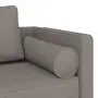 vidaXL Кушетка с възглавници, таупе, текстил, снимка 6