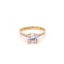 Златен дамски пръстен 1,96гр. размер:55 14кр. проба:585 модел:21885-4, снимка 1 - Пръстени - 44168077