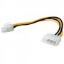 Захранващ кабел за Дънна платка 4pin Molex към ATX Захранващ Roline Cable adapter PSU 4pin to 4pin